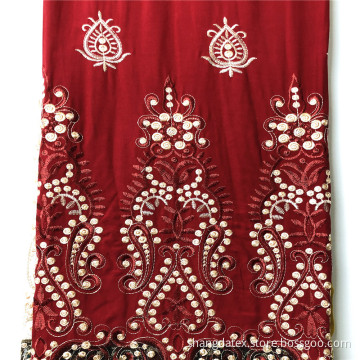 Customized Rayon Satin Plain Dyed With Embroidery Dress